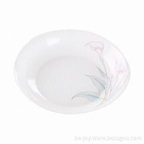 Ceramic plate with printing